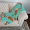 Edge Collections - 50" x 60" - Multicolor - Pembroke Corgi Quilted Blanket - 1 Piece